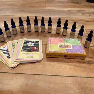 Spirit in Nature flower essence set and affirmation cards set.